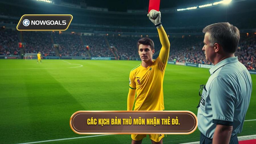 Các kịch bản thủ môn nhận thẻ đỏ.