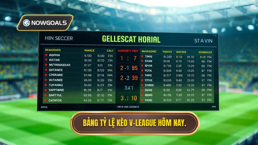 Bảng tỷ lệ kèo V-League hôm nay