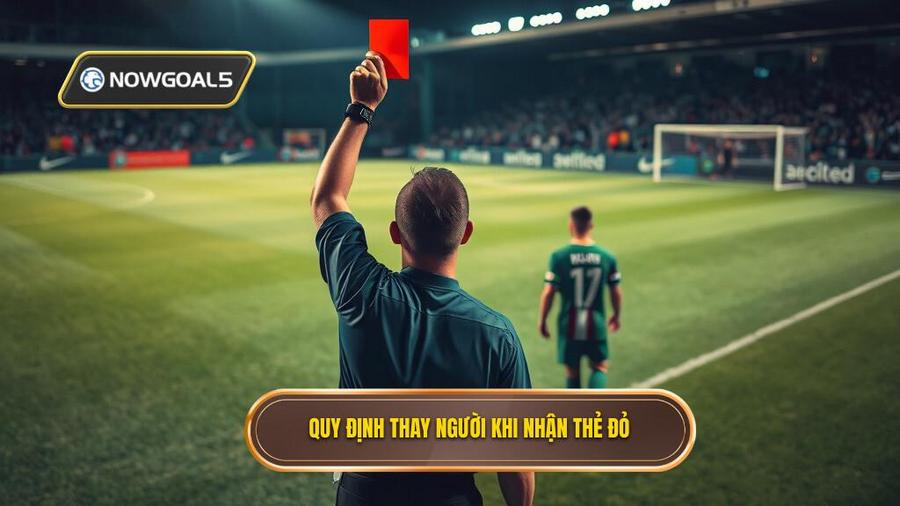 Quy định thay người khi nhận thẻ đỏ