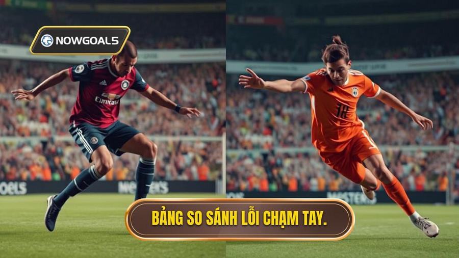 Bảng so sánh lỗi chạm tay.