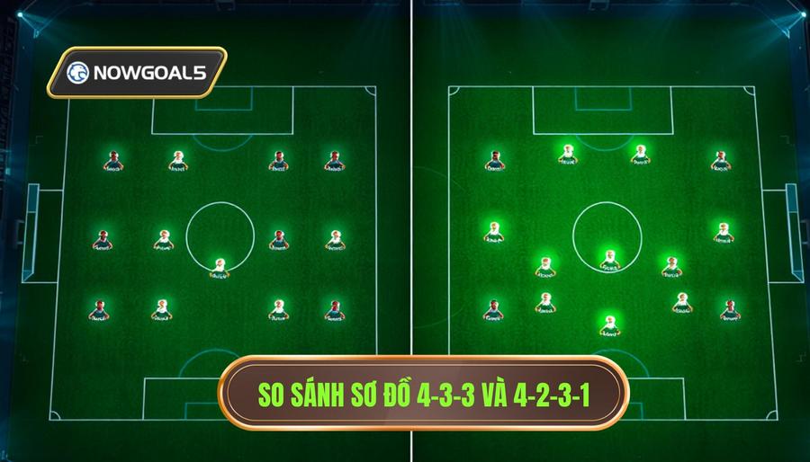 Phân tích chi tiết 4-3-3 và 4-2-3-1 khác nhau thế nào?